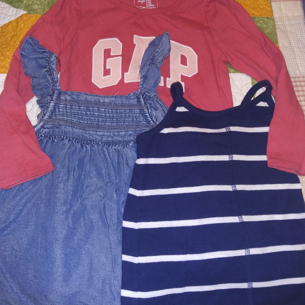 Lot three girls size 3 tops